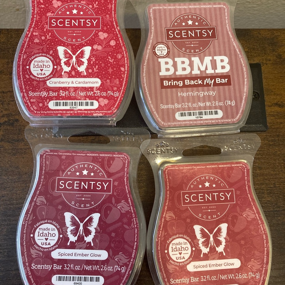 4 Scentsy Wax Bars-Hard to find!